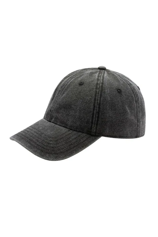 Distressed Denim Baseball Cap sold by Micas