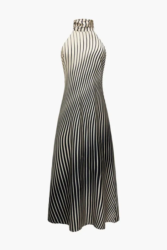 Stripe Backless Tie Maxi Dress sold by Micas