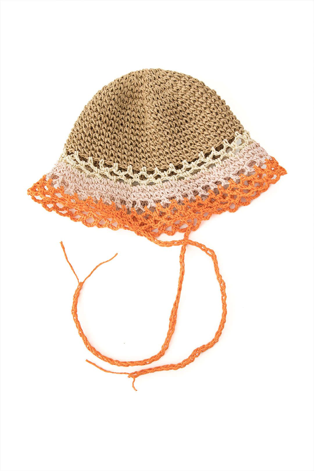 Color Block Crochet Bucket Hat sold by Micas product image thumbnail 2