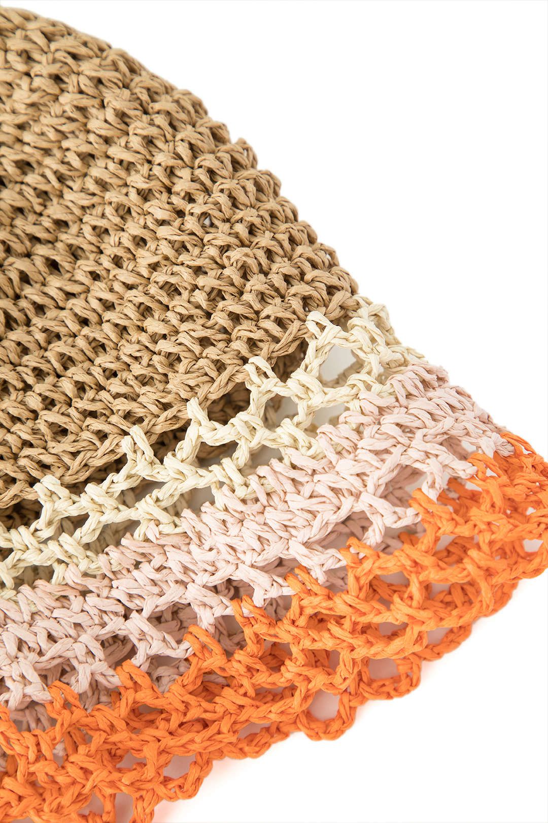 Color Block Crochet Bucket Hat sold by Micas product image thumbnail 3