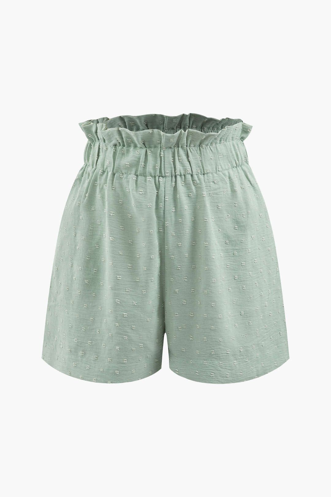Dobby Knot Front Off-Shoulder Blouse And Pocket Shorts Set sold by Micas product image thumbnail 3