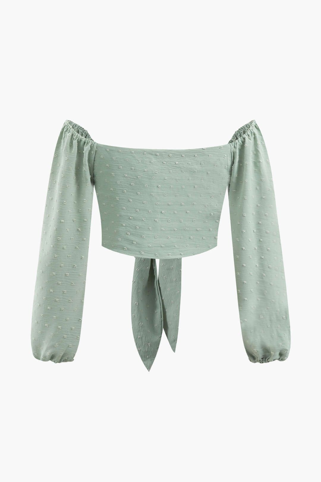 Dobby Knot Front Off-Shoulder Blouse And Pocket Shorts Set sold by Micas product image thumbnail 4