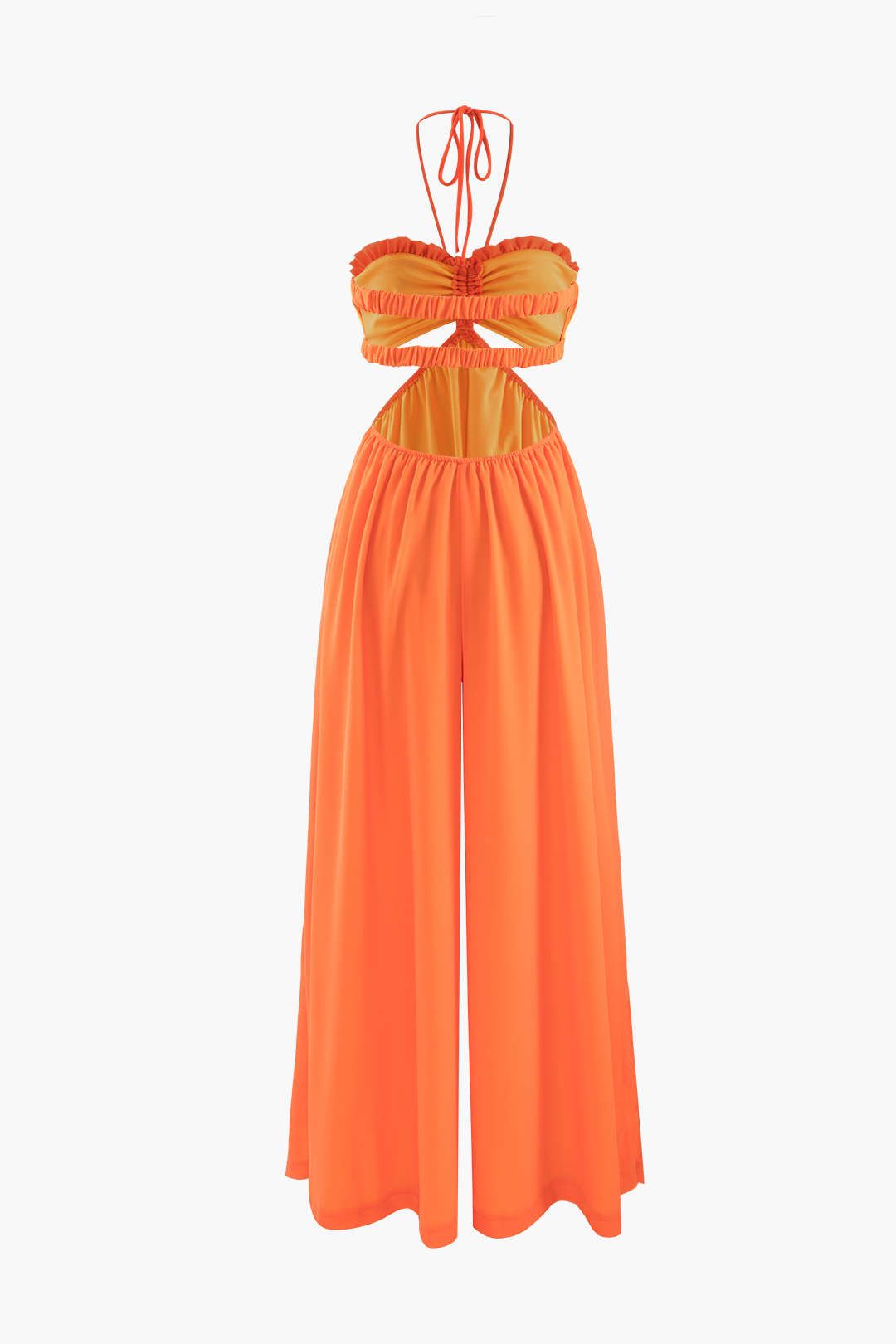Halter Backless Wide Leg Jumpsuit sold by Micas product image thumbnail 2