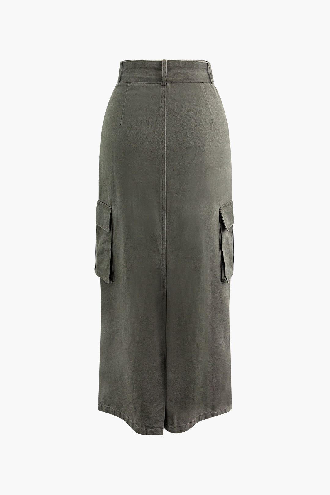 Belted Flap Pocket Cargo Maxi Skirt sold by Micas product image thumbnail 2