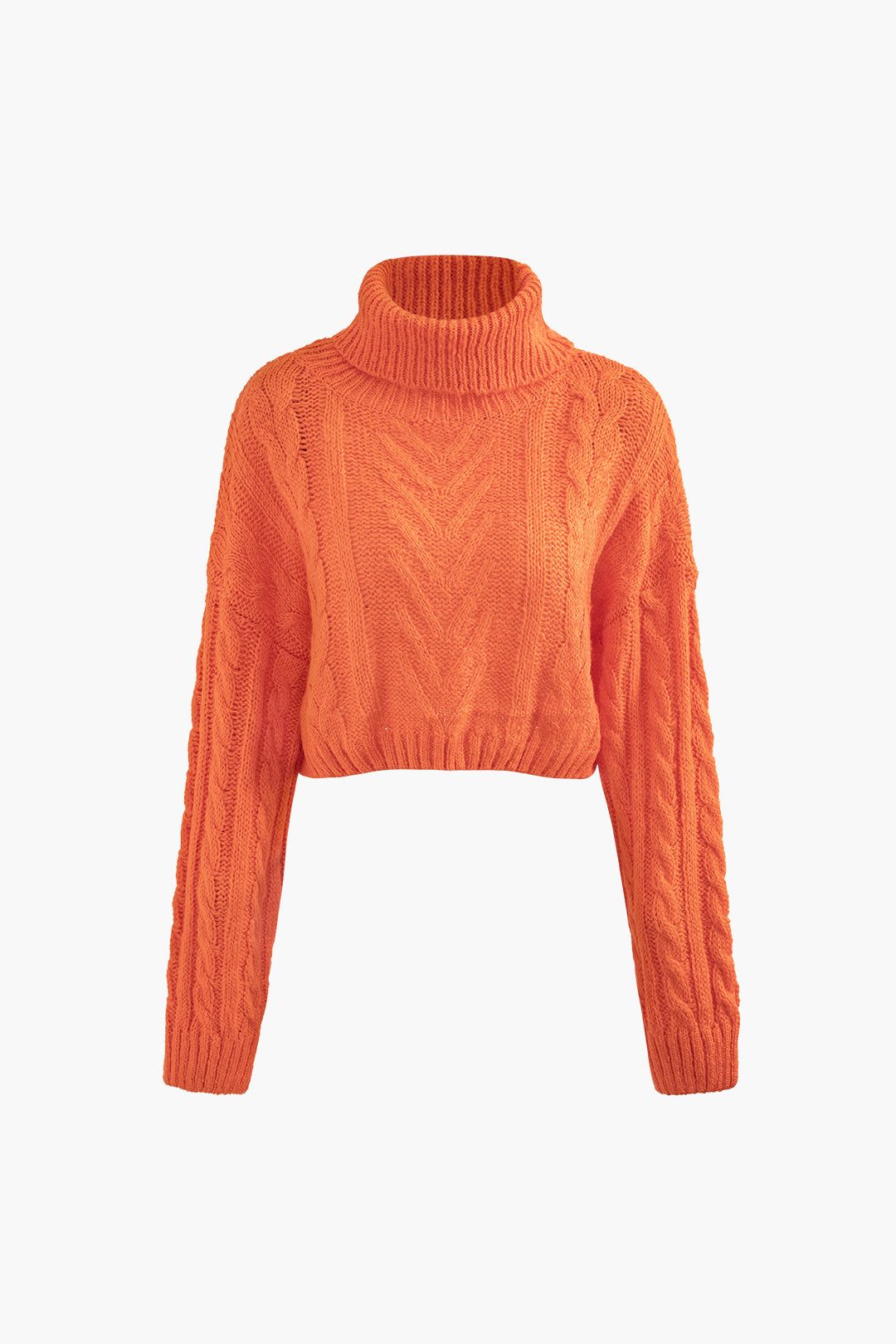 Turtleneck Cable Knit Sweater sold by Micas