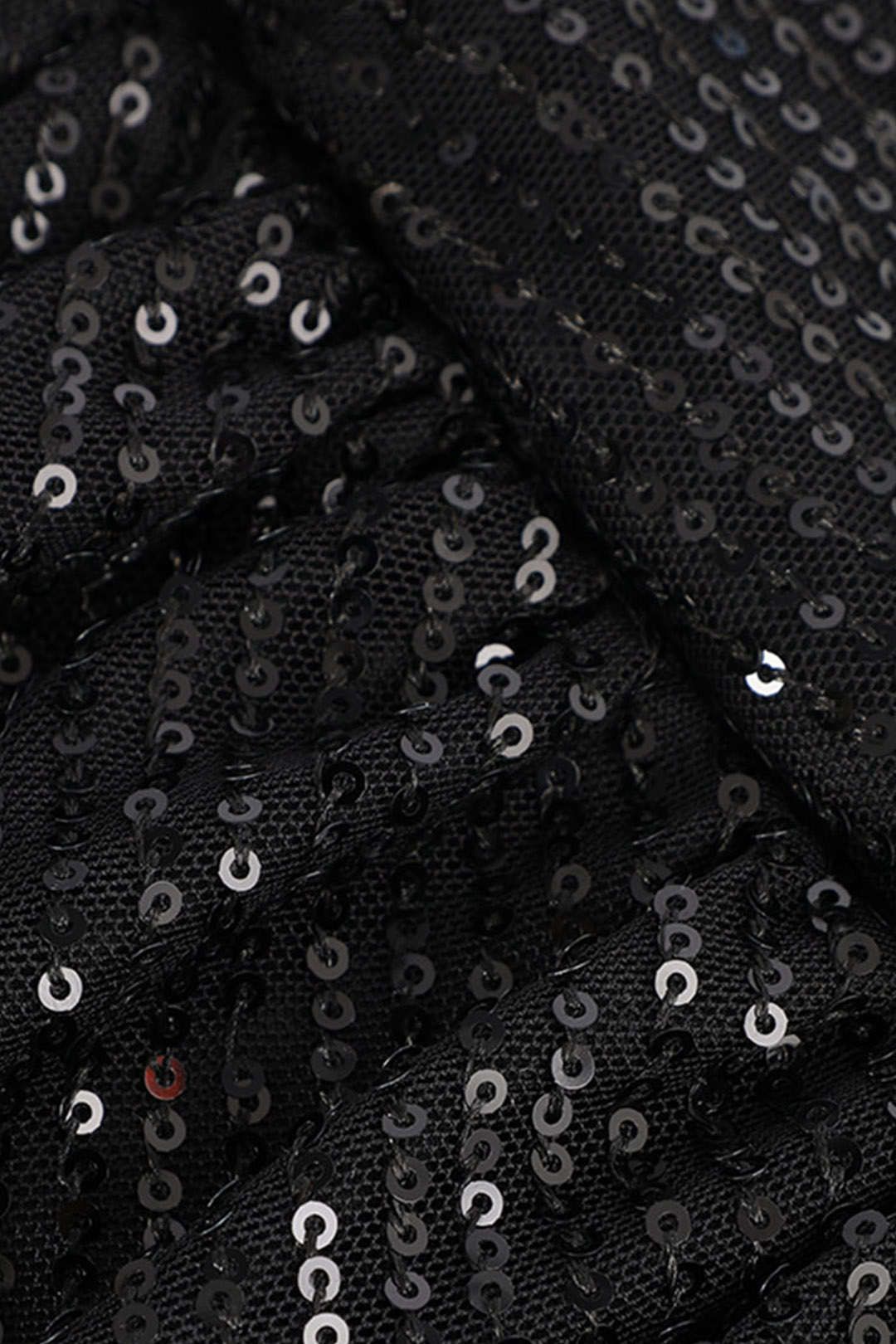 One Shoulder Sequin Wrap Midi Dress sold by Micas product image thumbnail 3