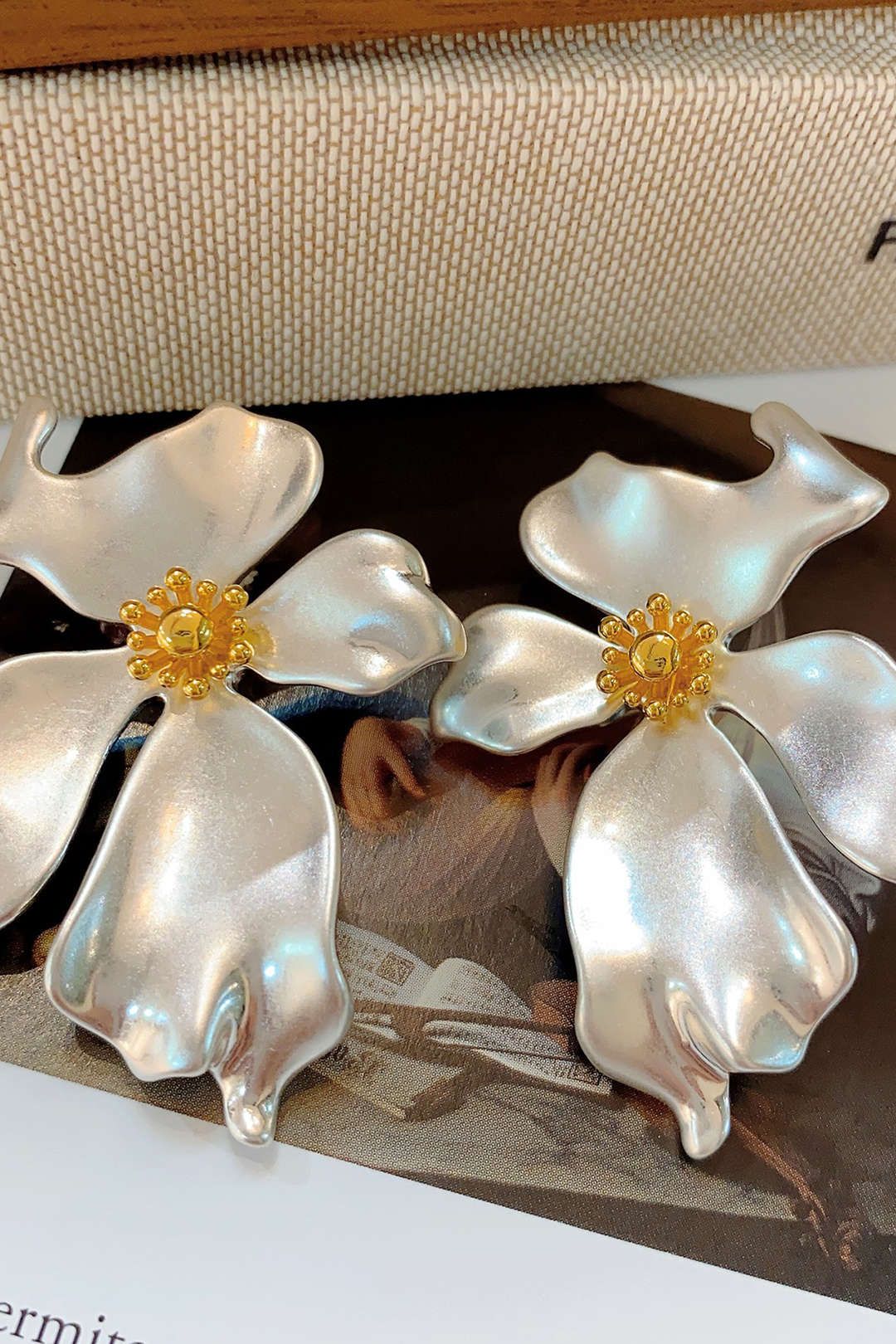 Floral Statement Earrings sold by Micas product image thumbnail 2