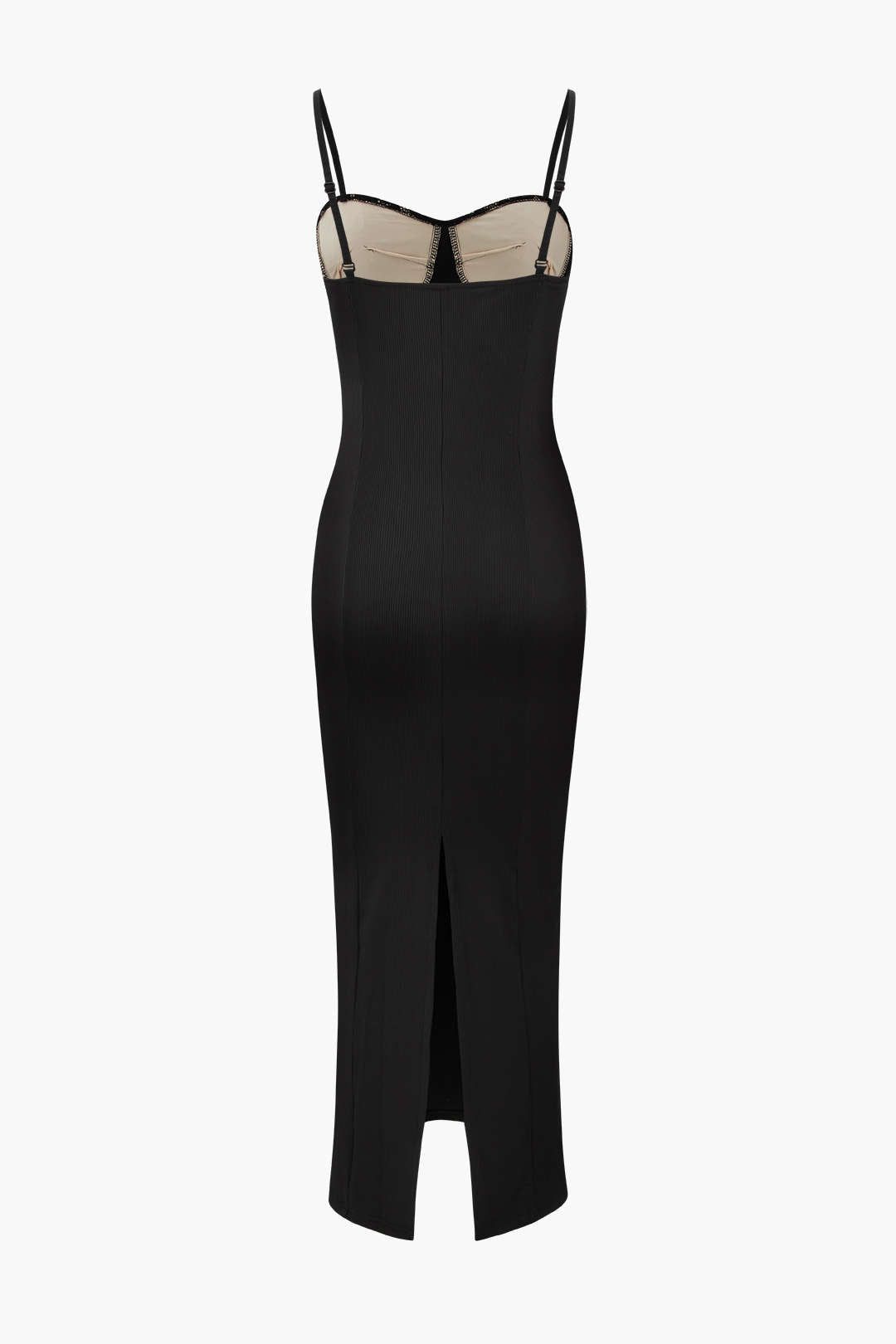 Lace Bust Back Slit Cami Maxi Dress sold by Micas product image thumbnail 2