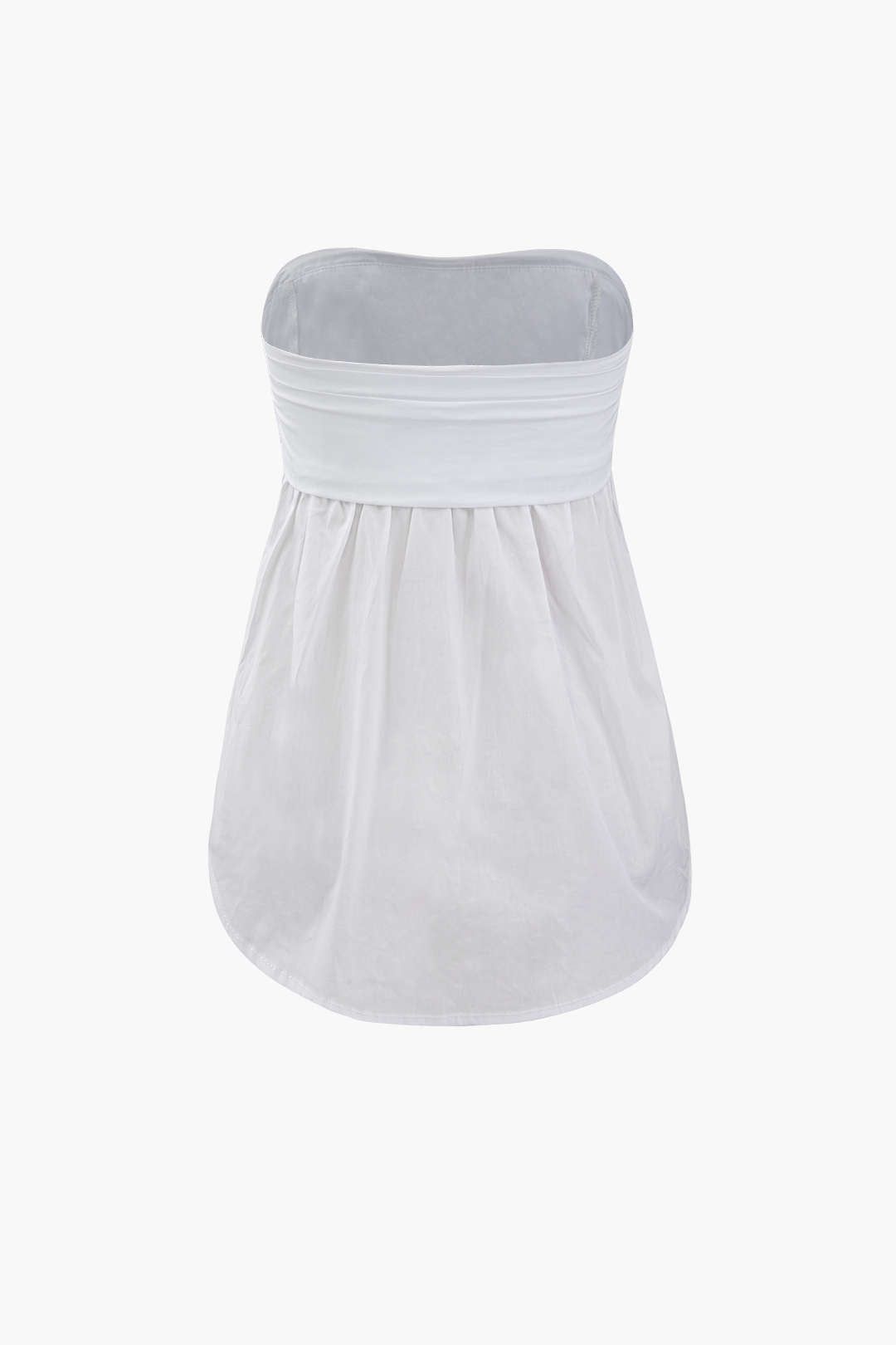 Ruched Peplum Hem Strapless Top sold by Micas product image thumbnail 2