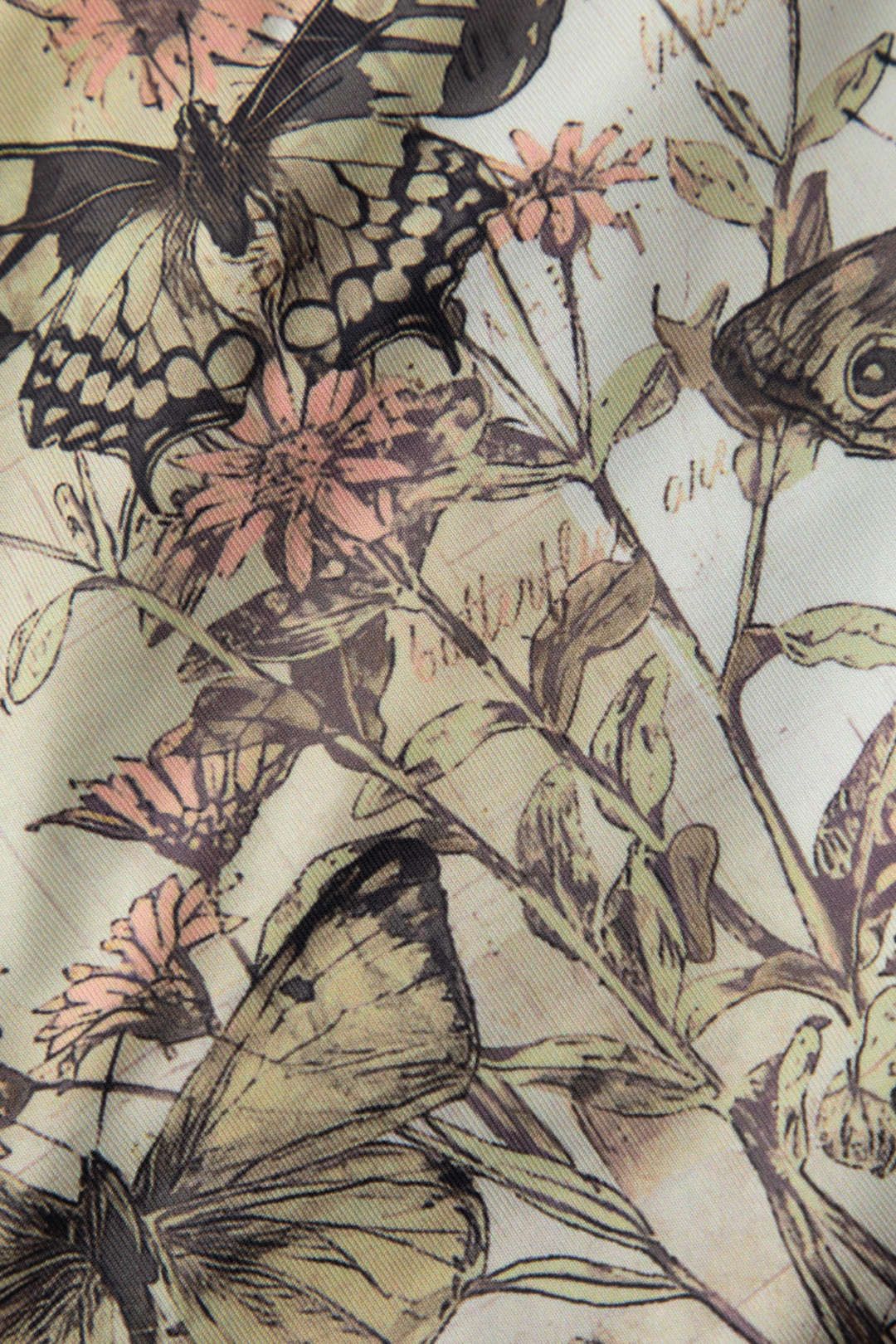 Butterfly Print Off The Shoulder Crop Top sold by Micas product image thumbnail 3