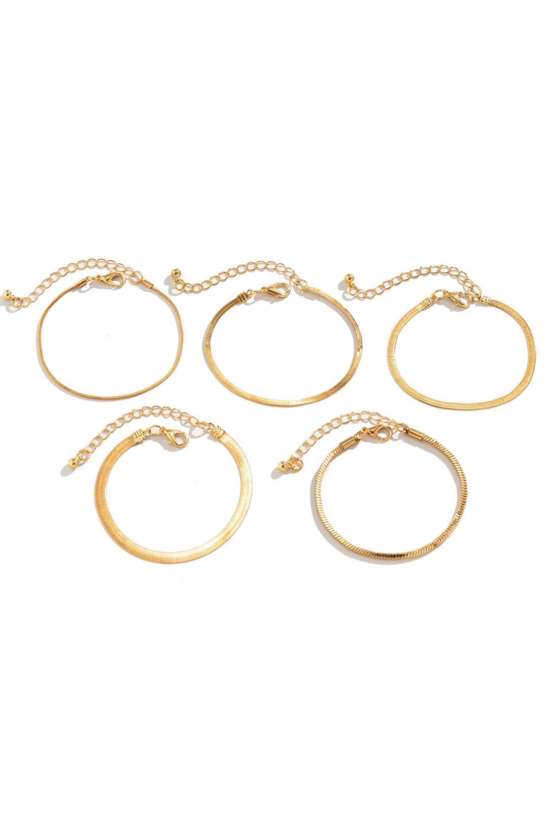 Set of 5 Pc Metal Bracelets sold by Micas product image thumbnail 2