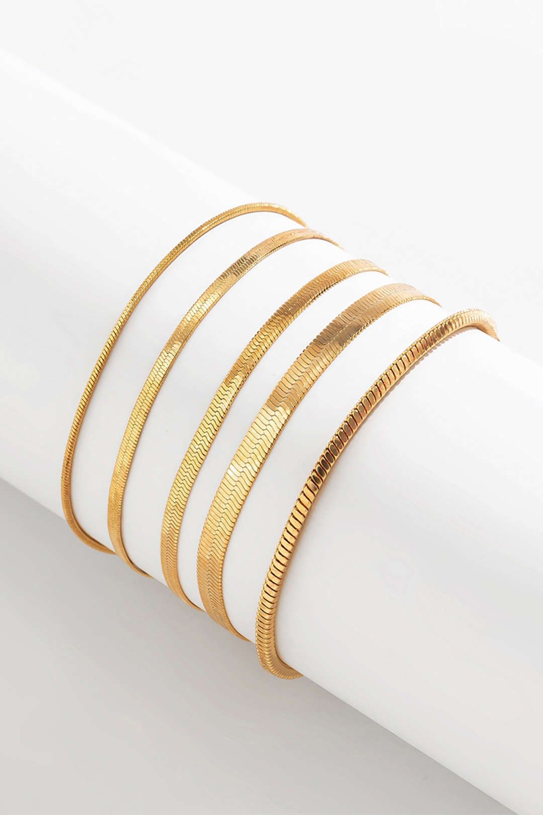 Set of 5 Pc Metal Bracelets sold by Micas product image thumbnail 4