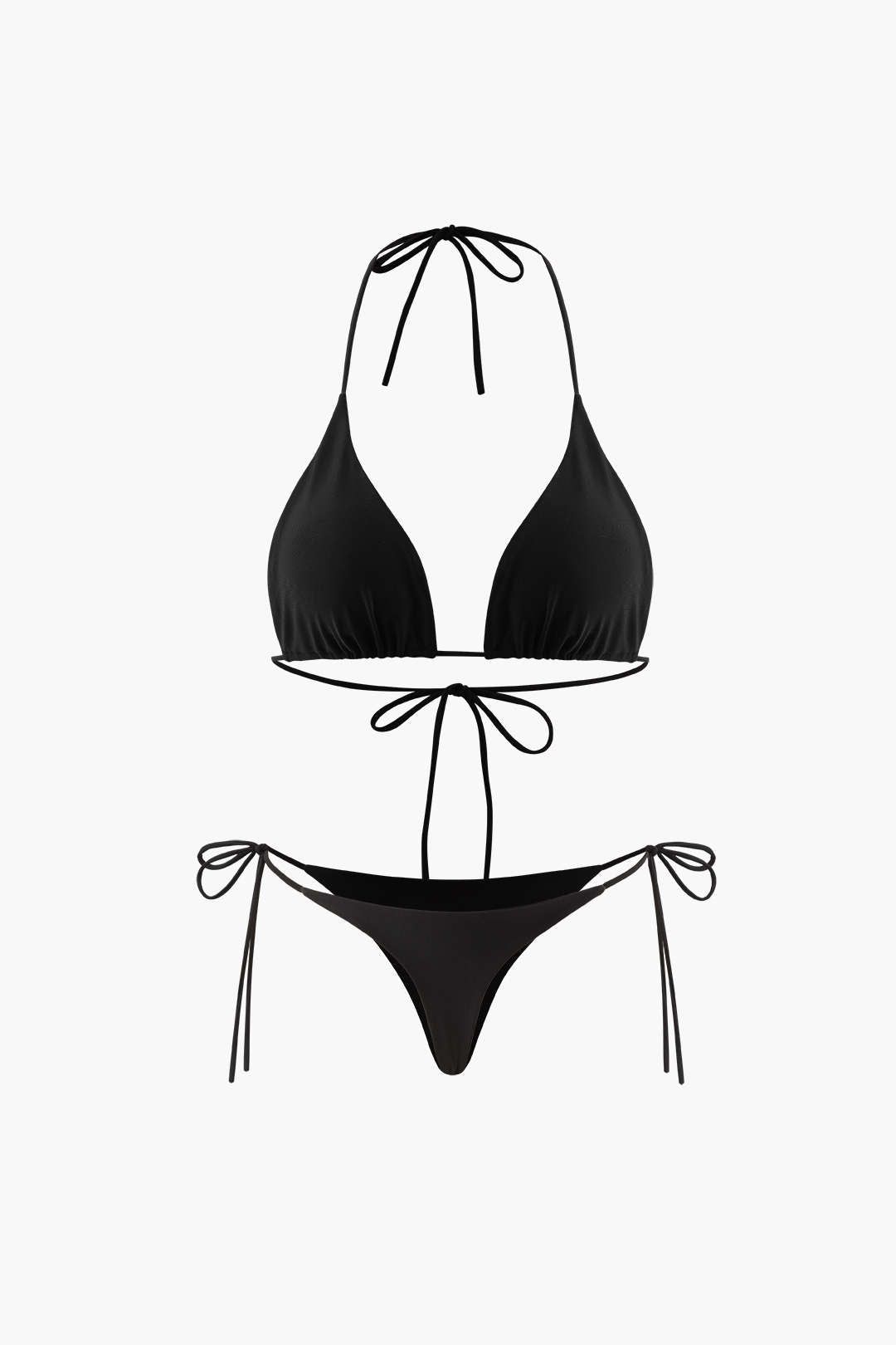 Halter Tie Bikini Swimsuit Set sold by Micas