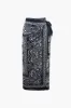 Paisley Print Knot Side Midi Skirt sold by Micas