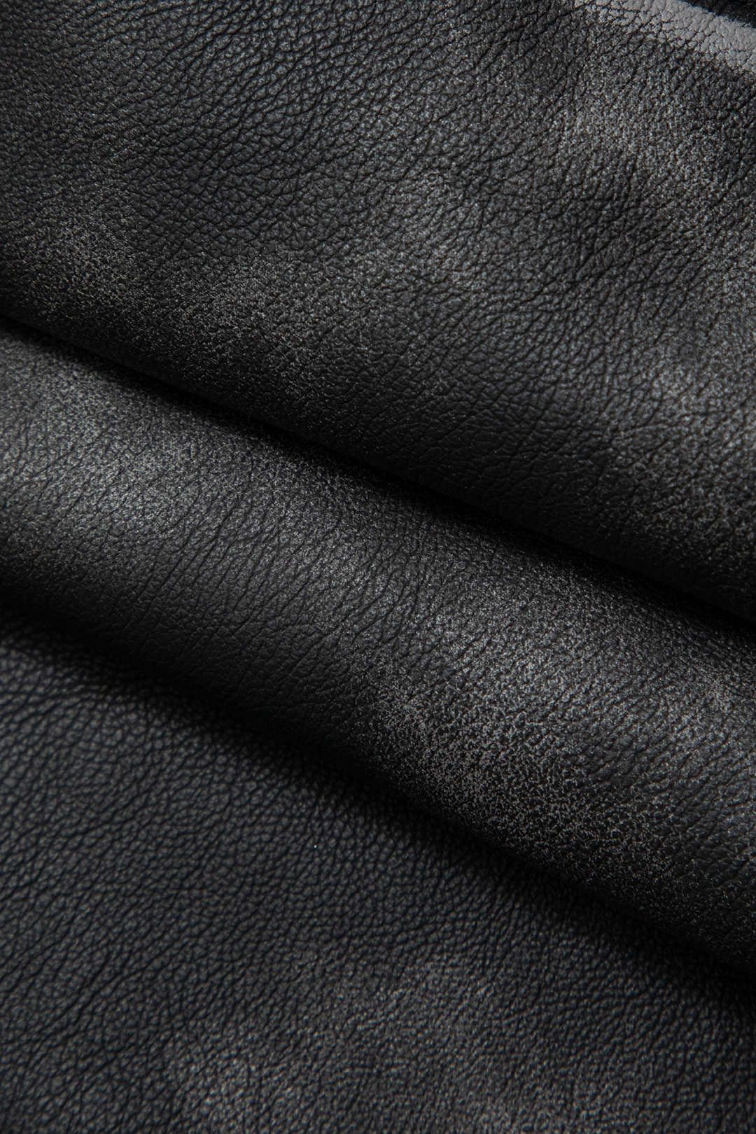 Faux Leather Distressed Zipper Pocket Mini Skirt sold by Micas product image thumbnail 4