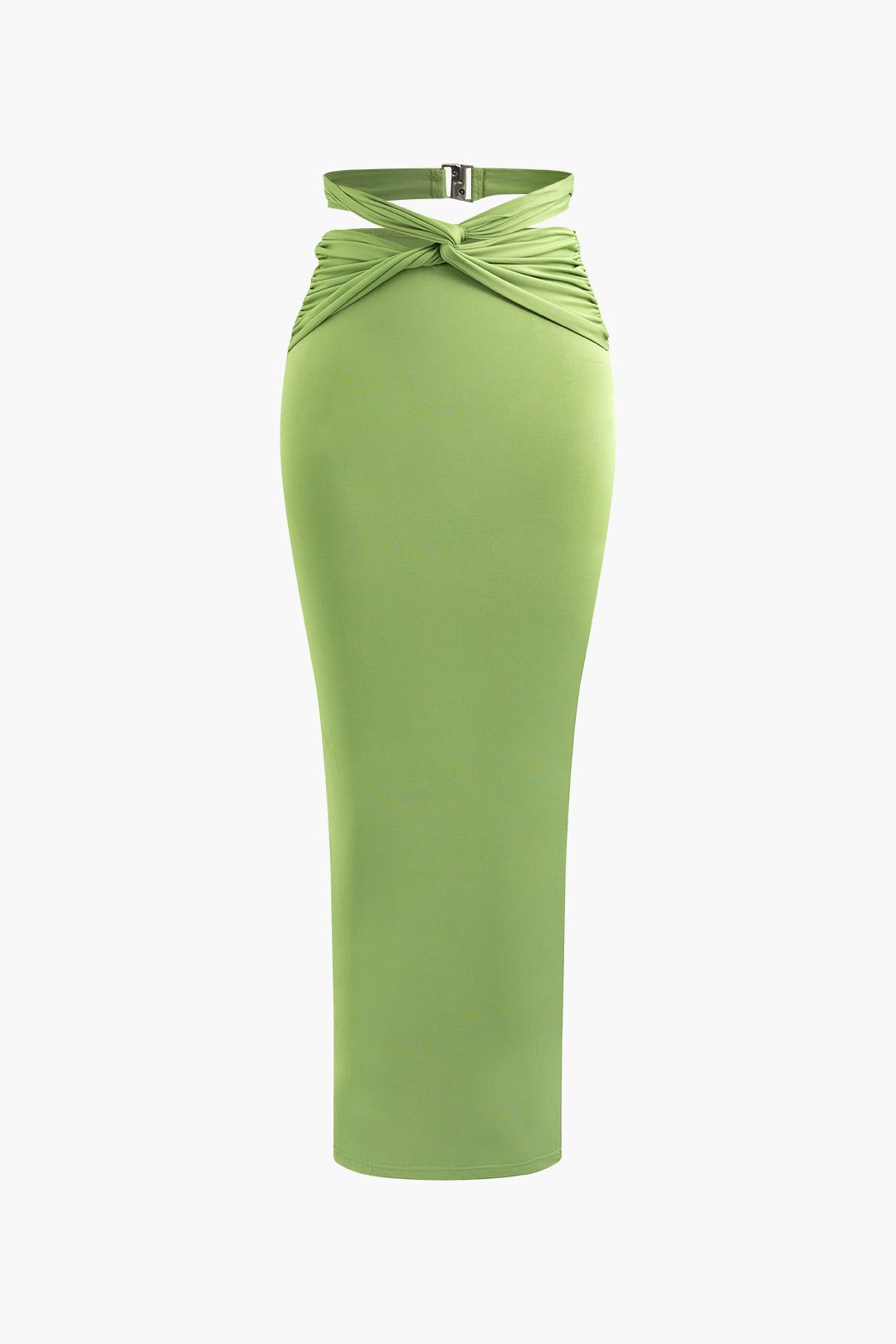 Solid Twist Tube Top And Shrug And Slit Maxi Skirt Set sold by Micas product image thumbnail 4