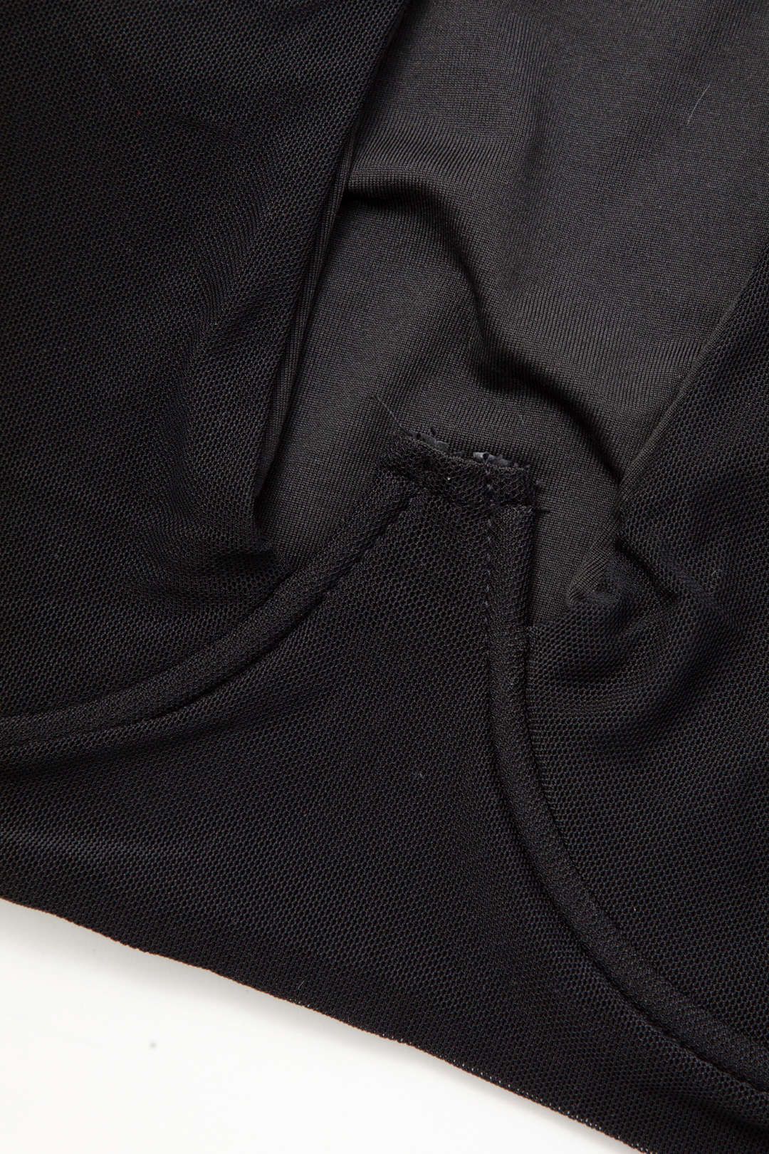 Cut Out Front Mesh Sleeve Crop Top sold by Micas product image thumbnail 4