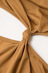 Knotted Cut Out Halter Maxi Dress sold by Micas