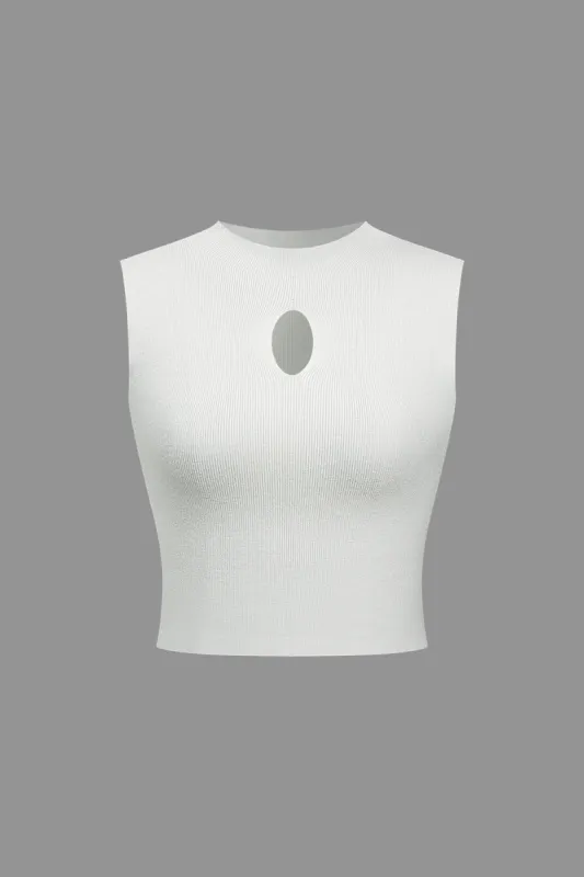 Solid Cut Out Tank Top sold by Micas