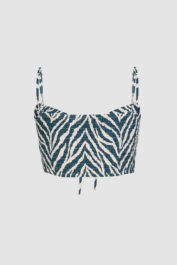 Zebra Tie Front Cami Top sold by Micas product image thumbnail 4