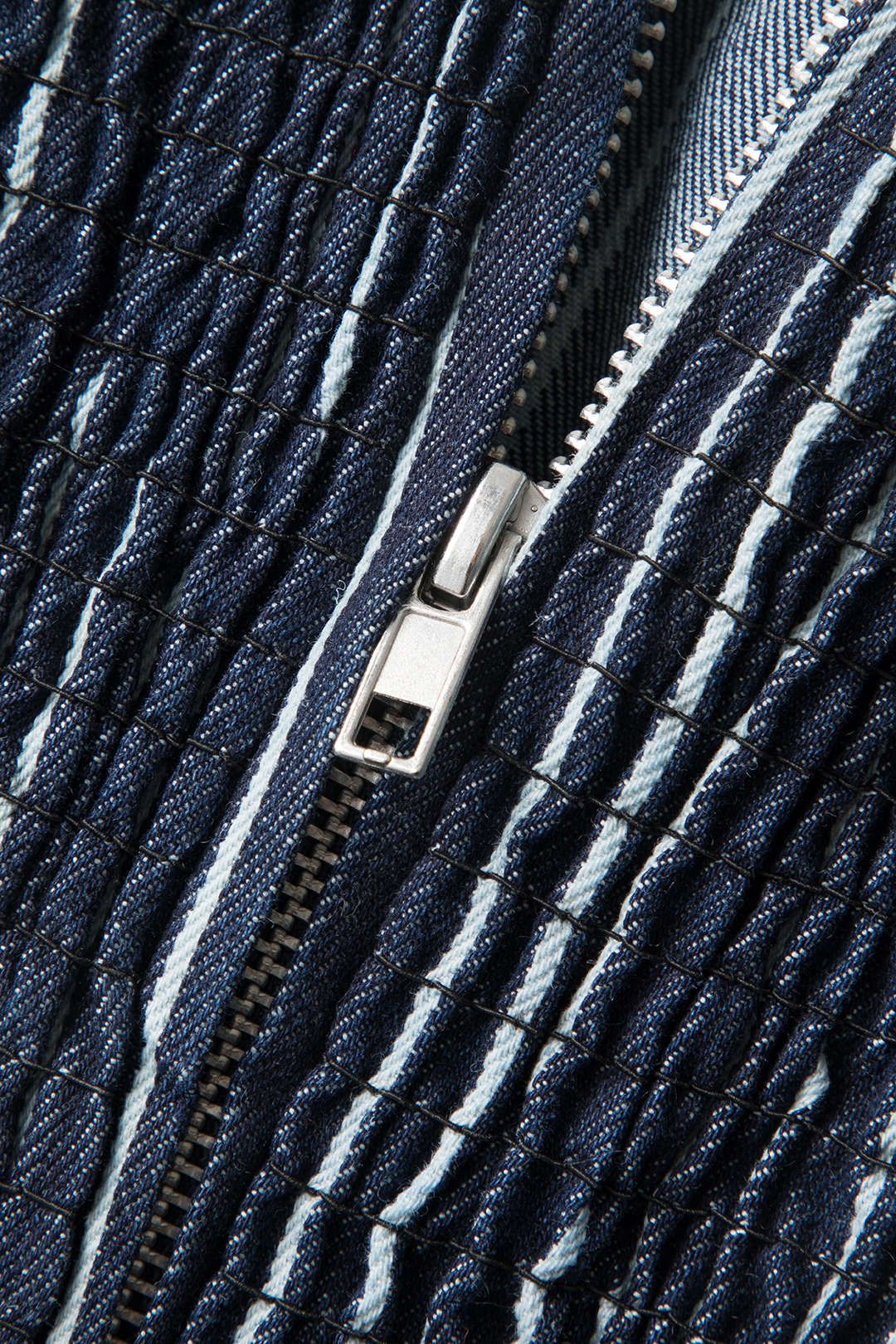 Pinstripe Denim Strapless Tube Top sold by Micas product image thumbnail 4