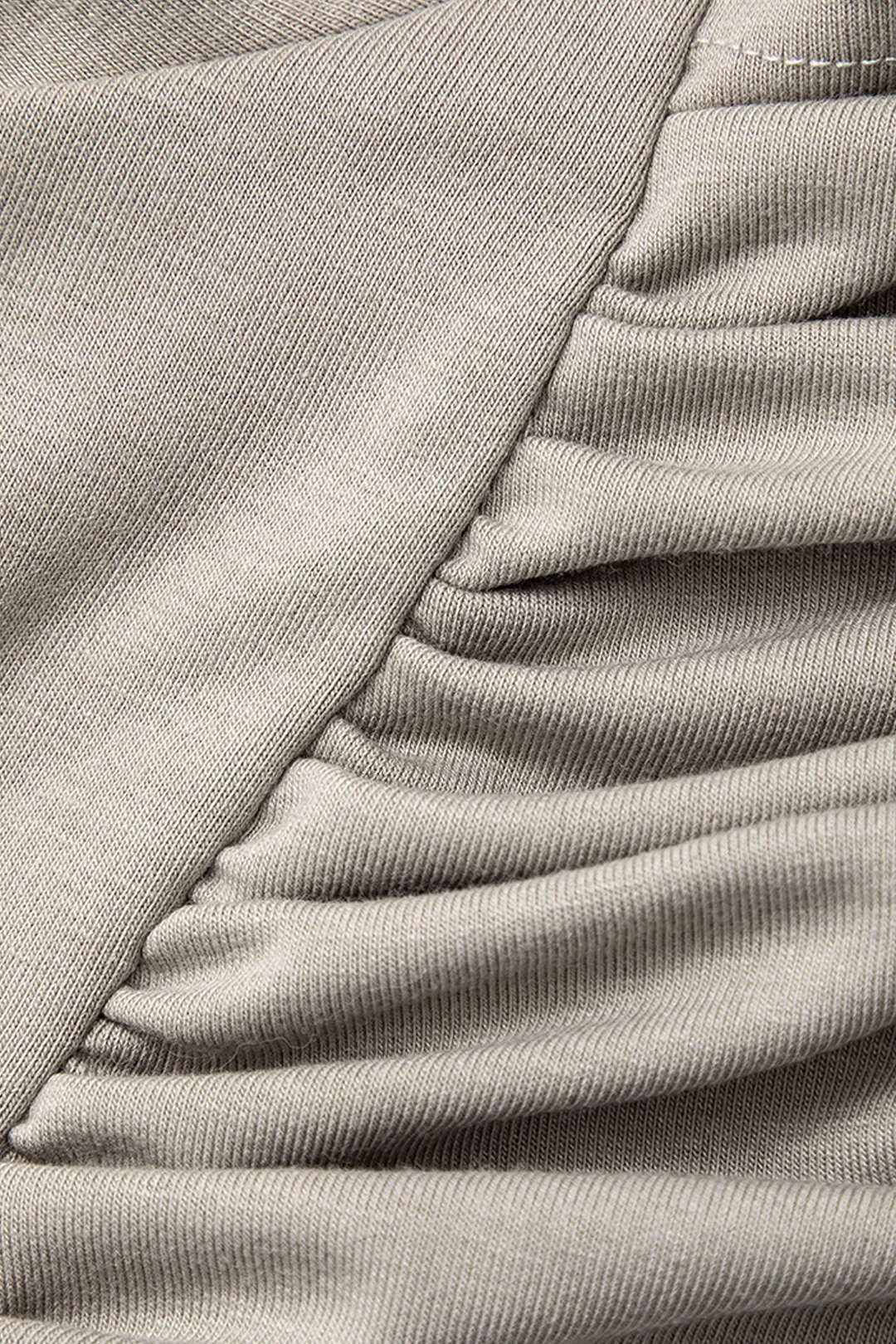 Asymmetric Neck Ruched Long Sleeve Top sold by Micas product image thumbnail 5