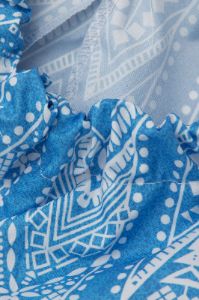 Printed V-neck Halter Mini Dress sold by Micas