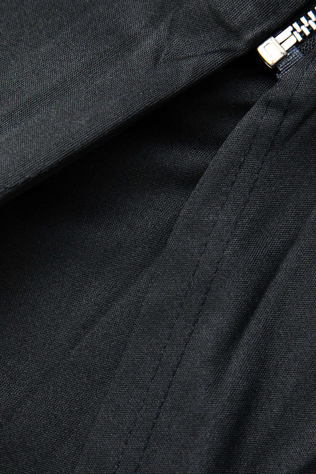 Contrast Denim Panel Zip Up Midi Skirt sold by Micas product image thumbnail 5