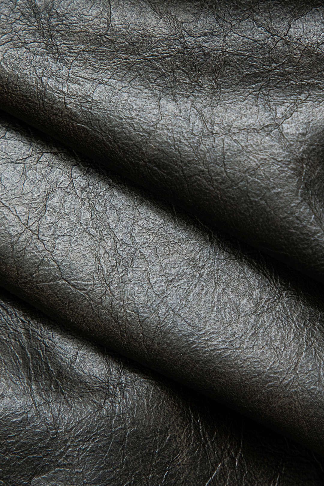 Faux Leather Notched Lapel Zipper Crop Jacket sold by Micas product image thumbnail 5