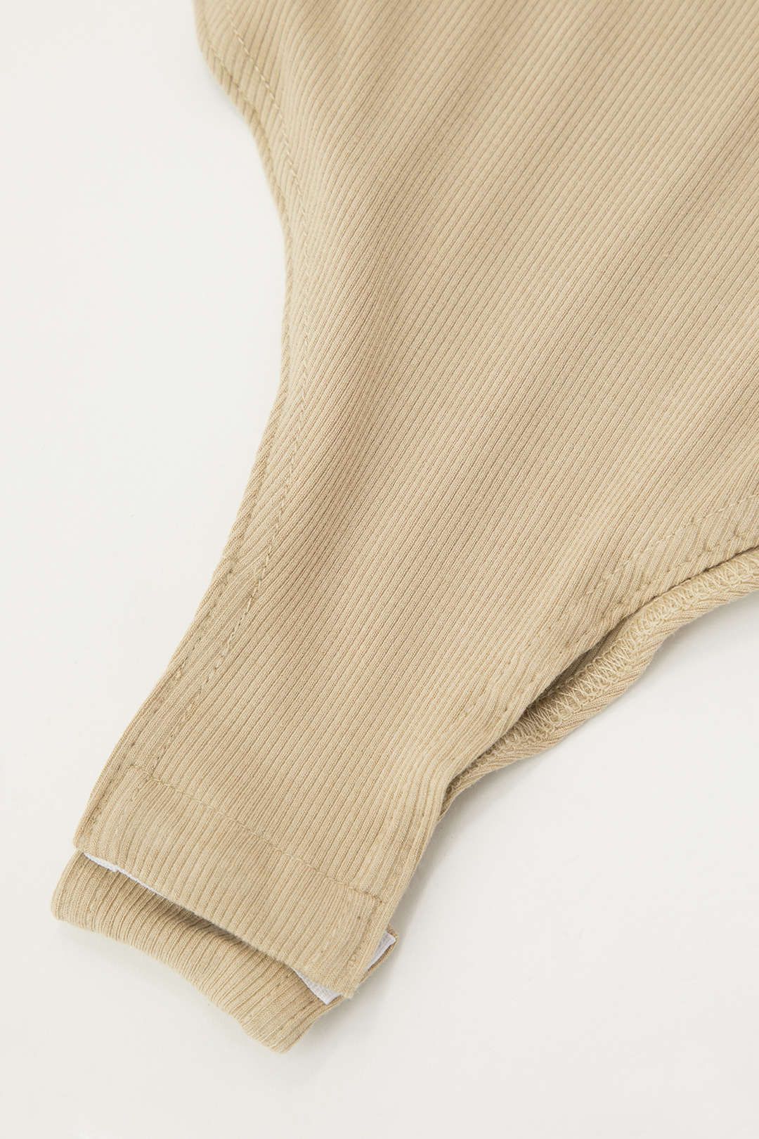 Square Neck Rib Knit Short Sleeve Bodysuit sold by Micas product image thumbnail 5