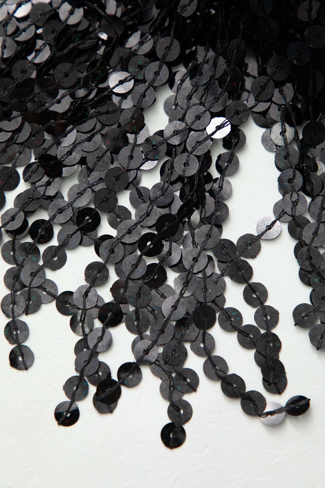 Tie Side Sequin Fringe Mini Skirt sold by Micas product image thumbnail 4