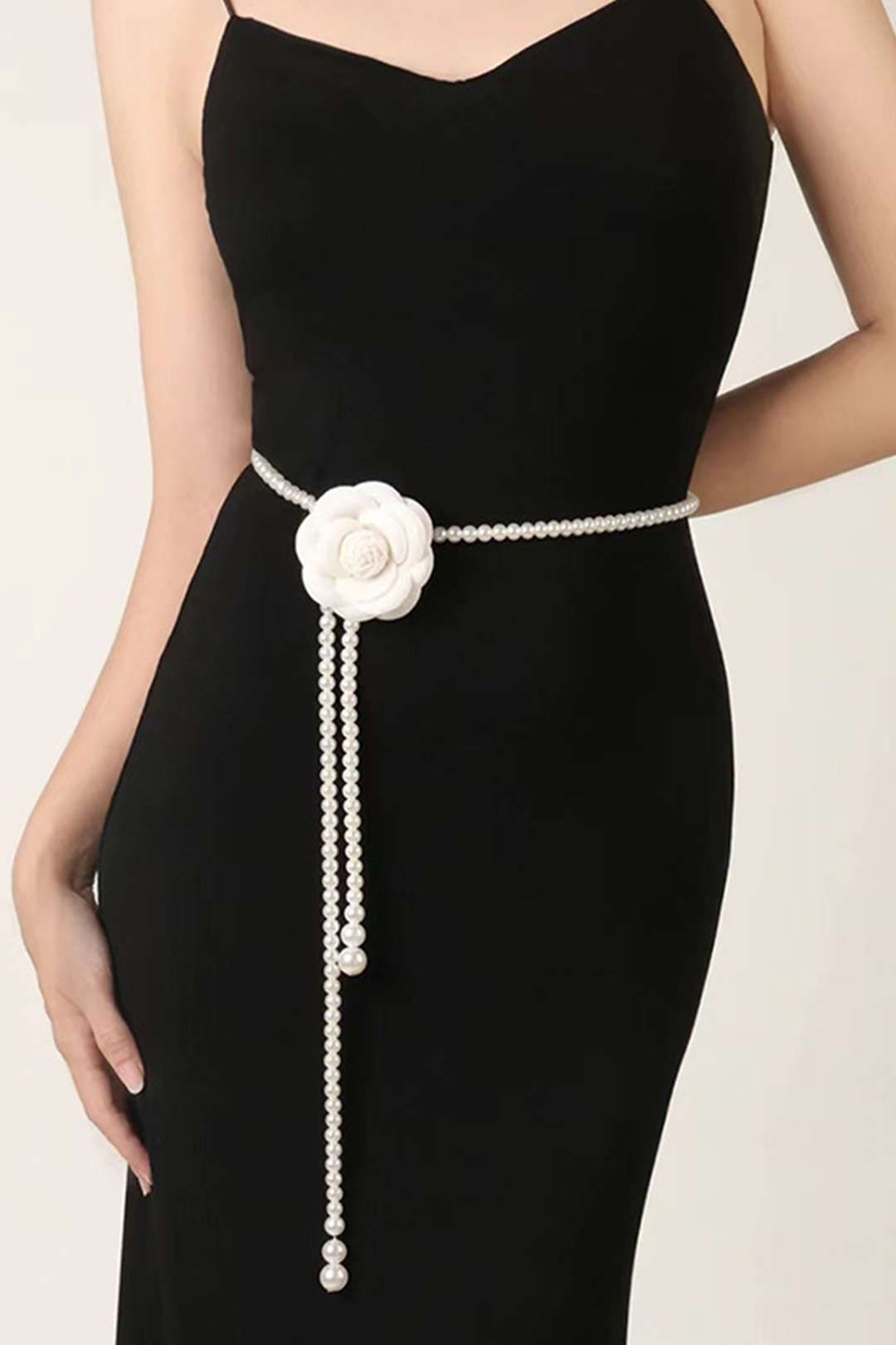 Flower Pearl Waist Belt sold by Micas