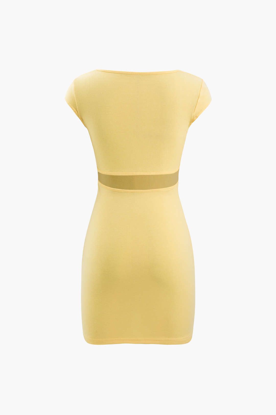 Square Neck Cut Out Back Bodycon Mini Dress sold by Micas product image thumbnail 2