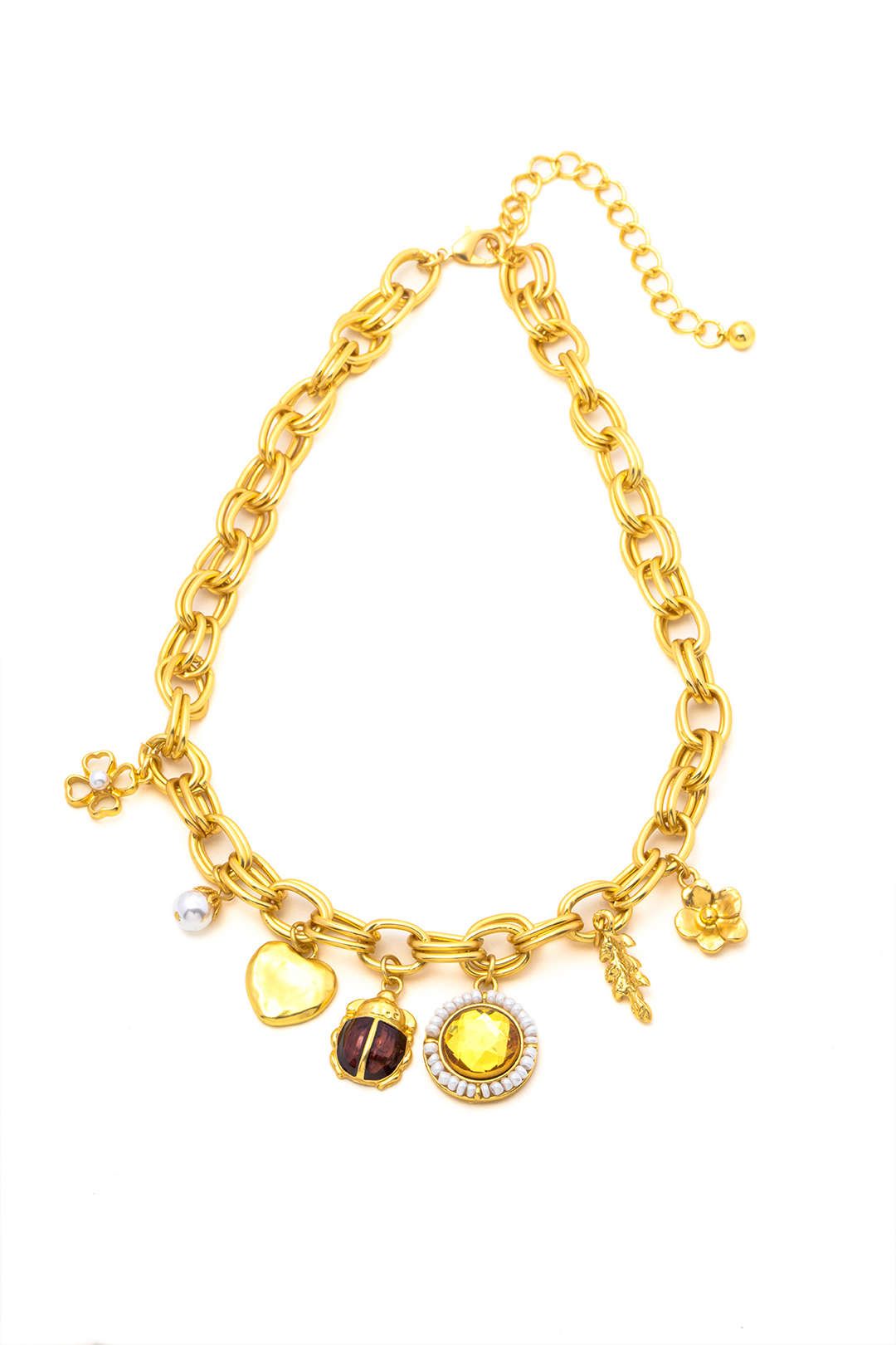 Pearl Heart Charm Necklace sold by Micas product image thumbnail 4