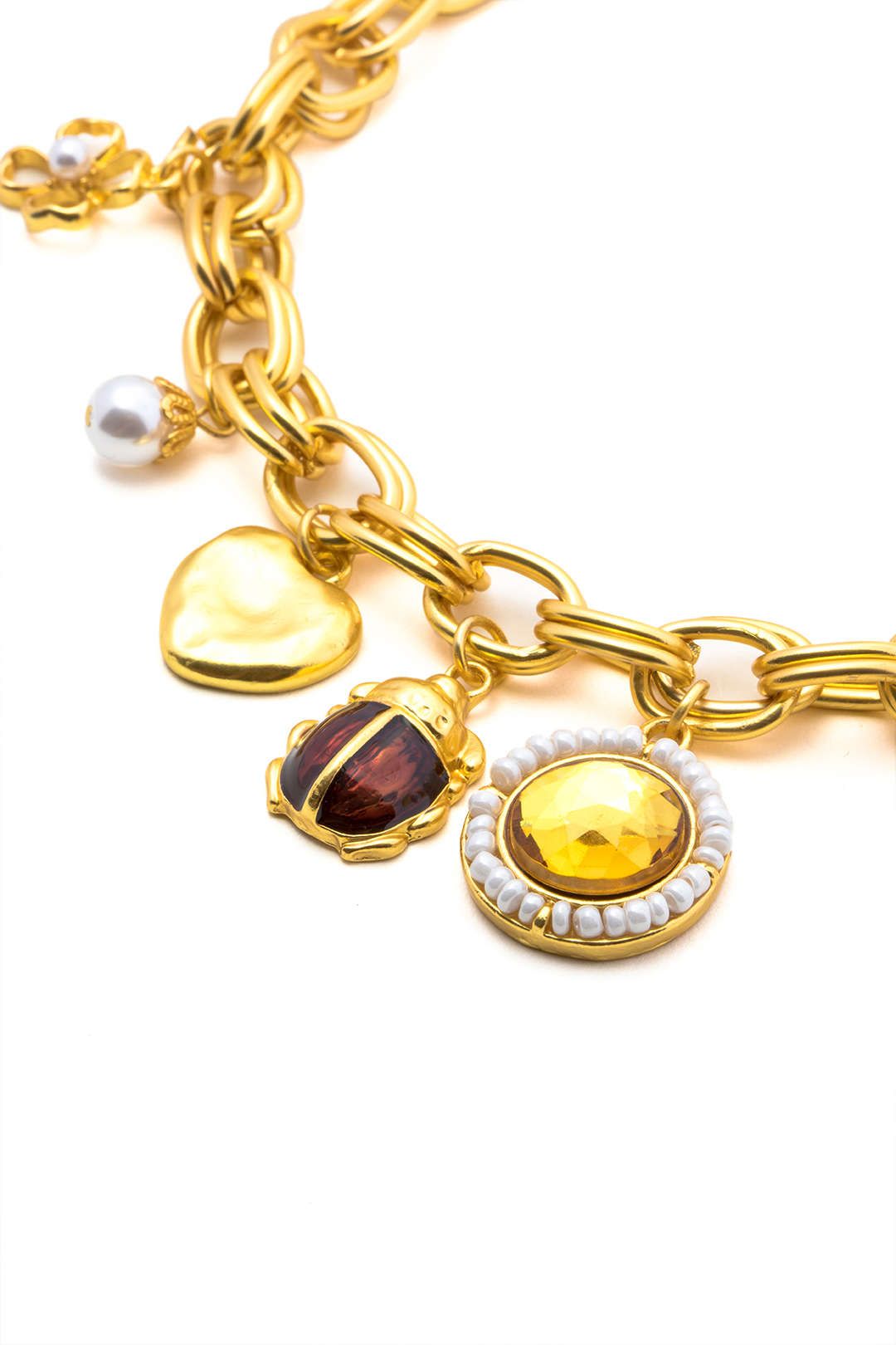 Pearl Heart Charm Necklace sold by Micas product image thumbnail 2