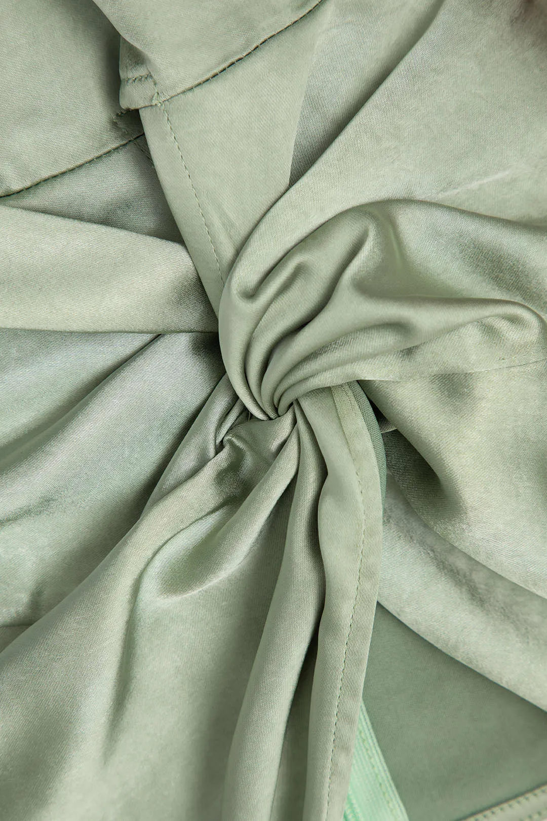 V-neck Twist Front Satin Jumpsuit sold by Micas product image thumbnail 3