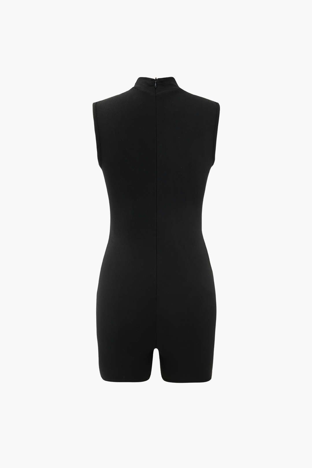 Stand Collar Sleeveless Unitard Romper sold by Micas product image thumbnail 2