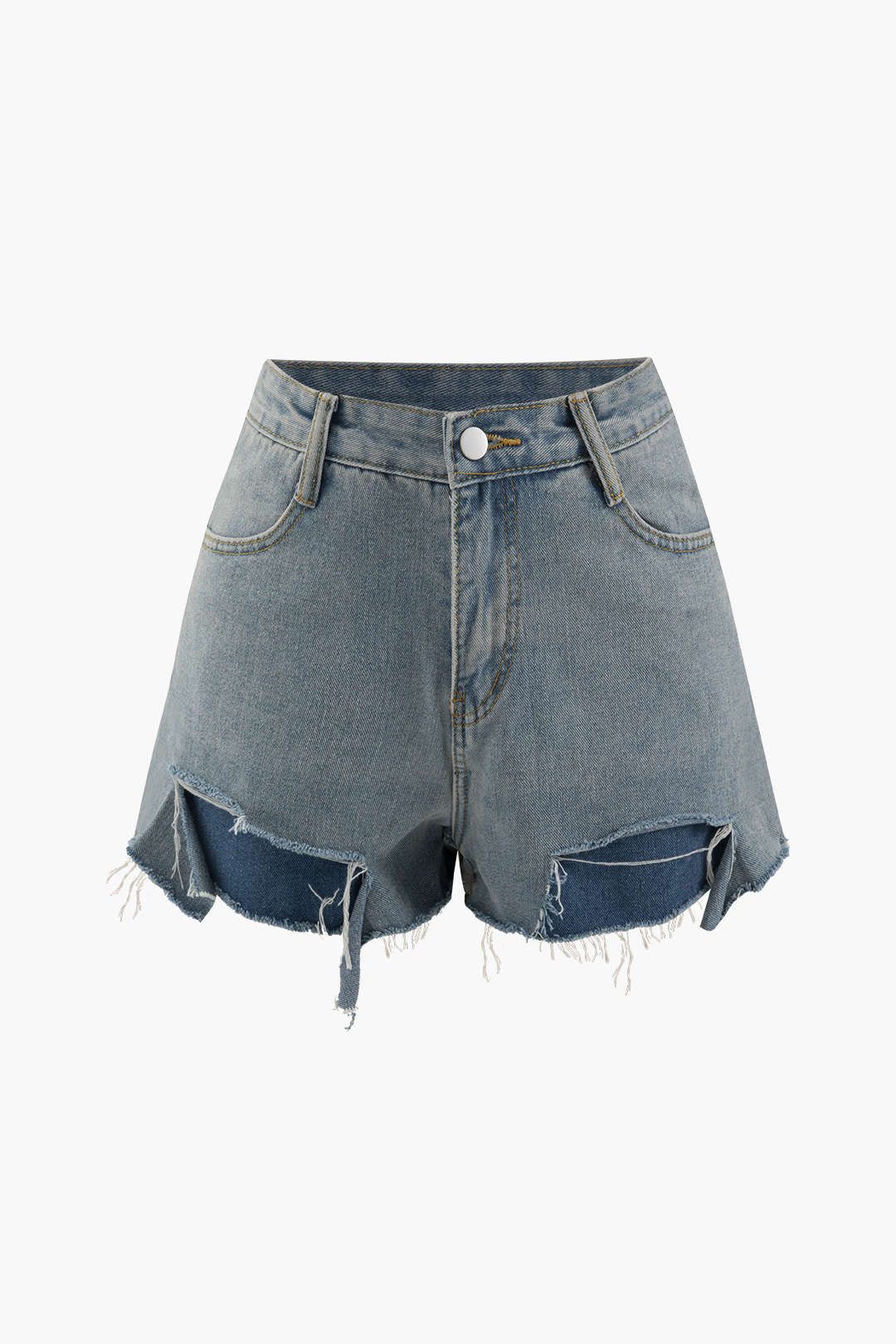 Frayed Denim Shorts sold by Micas