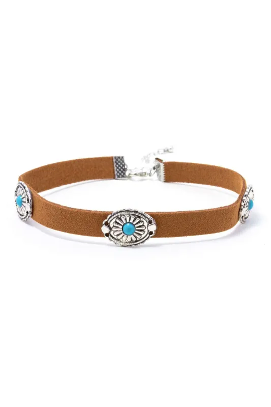 Turquoise Choker Necklace sold by Micas