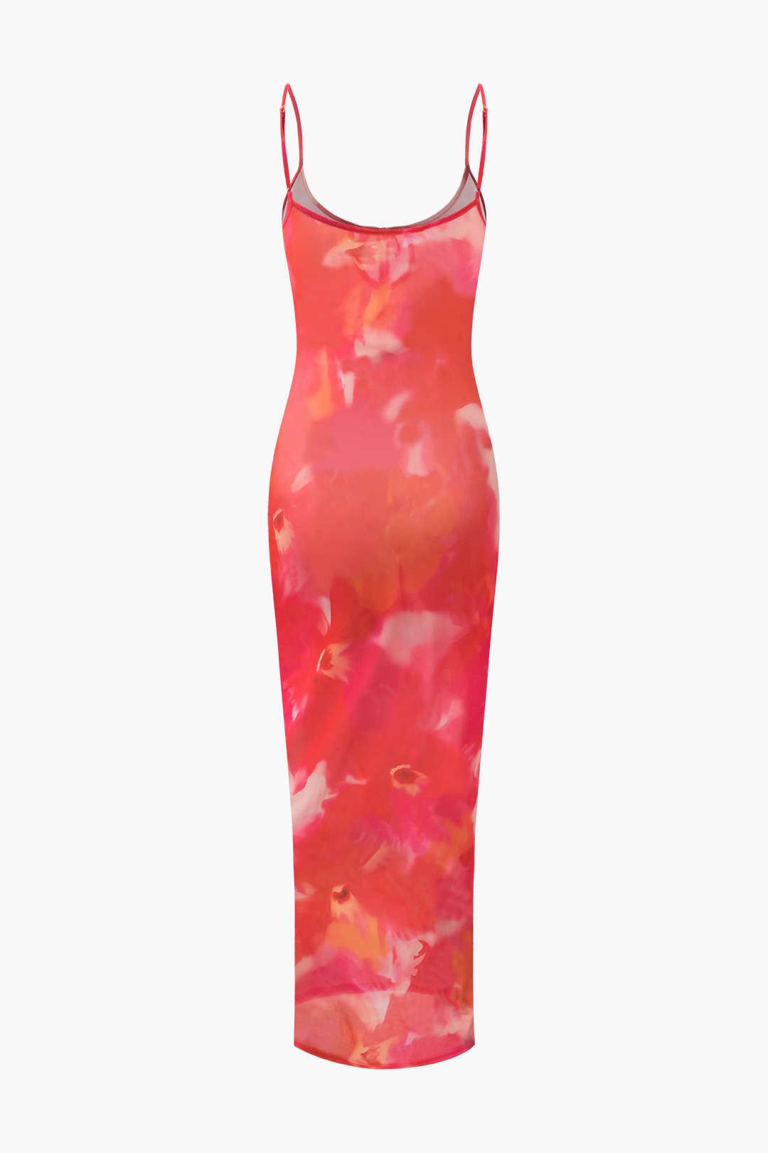 Tie Dye Keyhole Mesh Slip Maxi Dress sold by Micas product image thumbnail 2