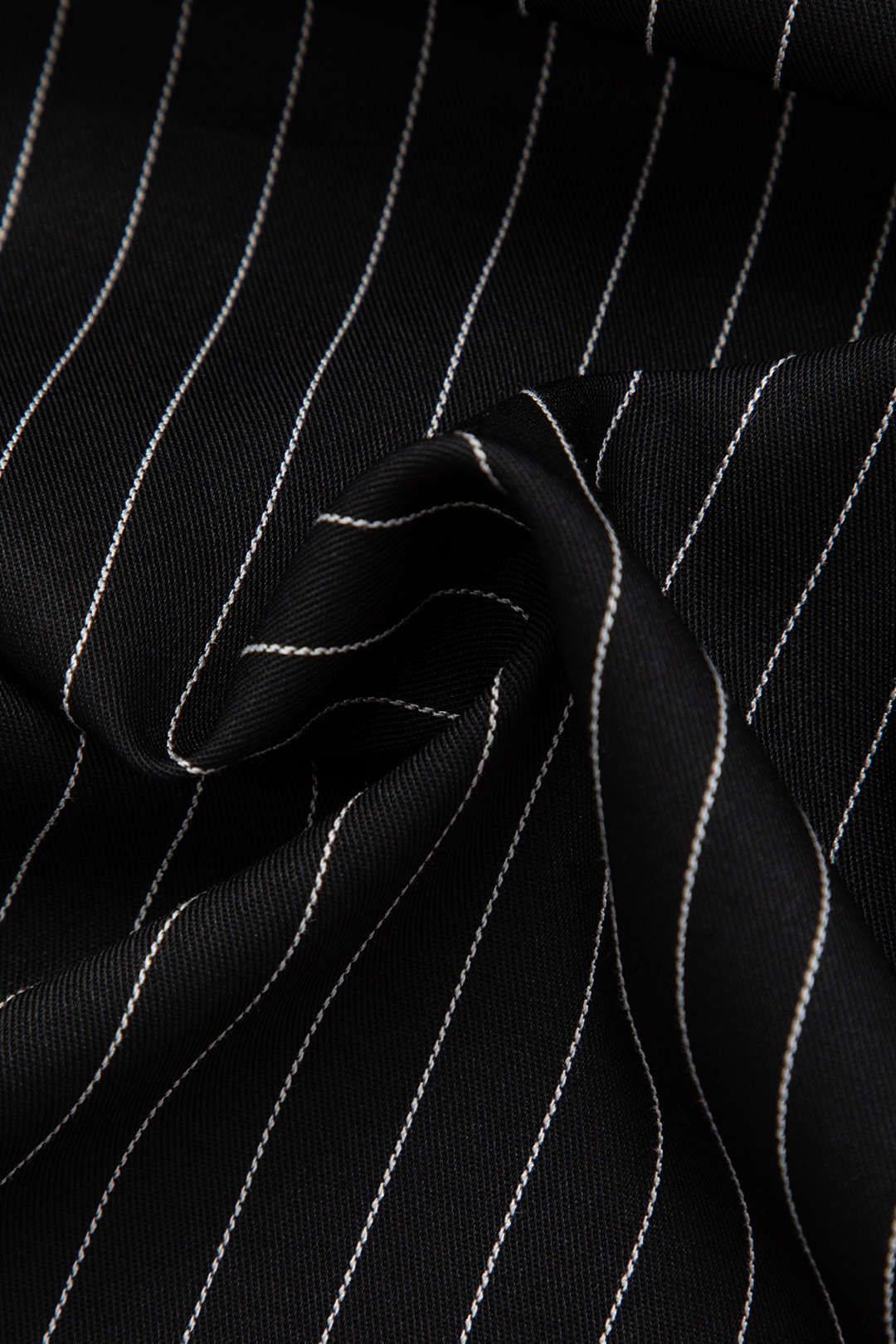 Pinstripe Asymmetric Flower Detail Mini Skirt sold by Micas product image thumbnail 4