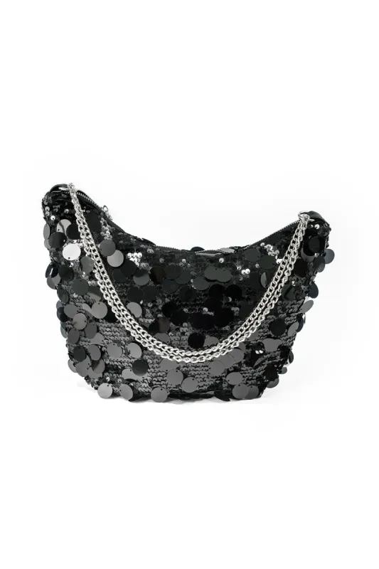 Sequins And Chain Detail Tote Bag sold by Micas