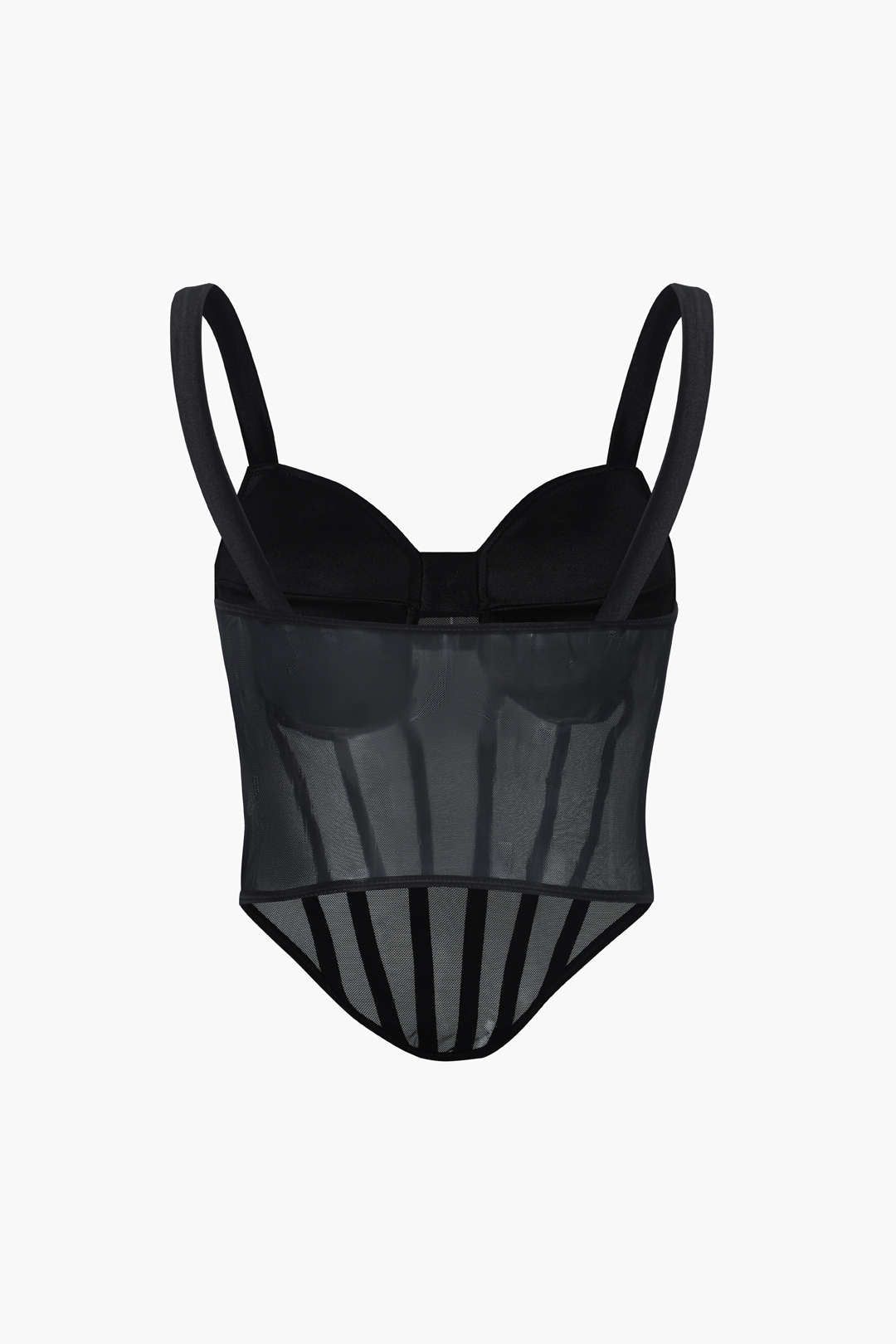 V Shape Hem Mesh Bustier Top sold by Micas product image thumbnail 2