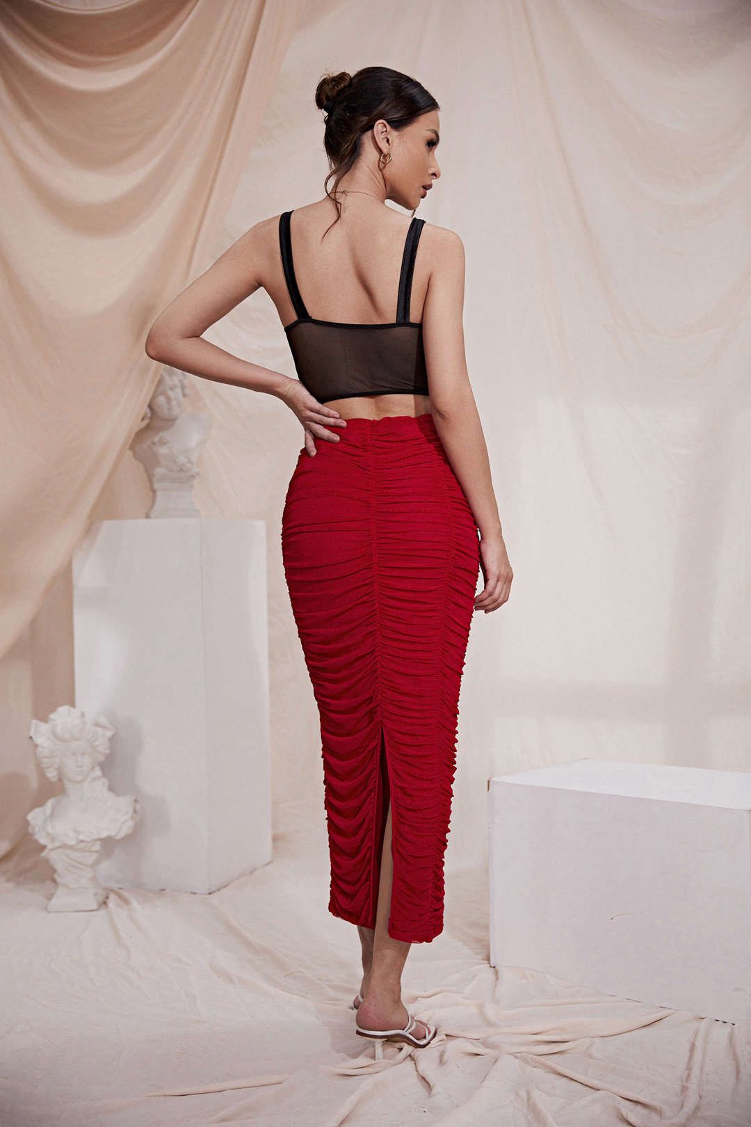 V Shape Hem Mesh Bustier Top sold by Micas product image thumbnail 5