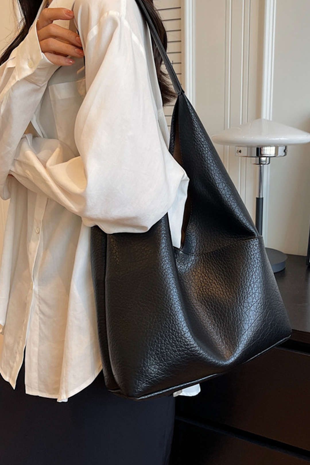 Faux Leather Shoulder Bag sold by Micas product image thumbnail 3