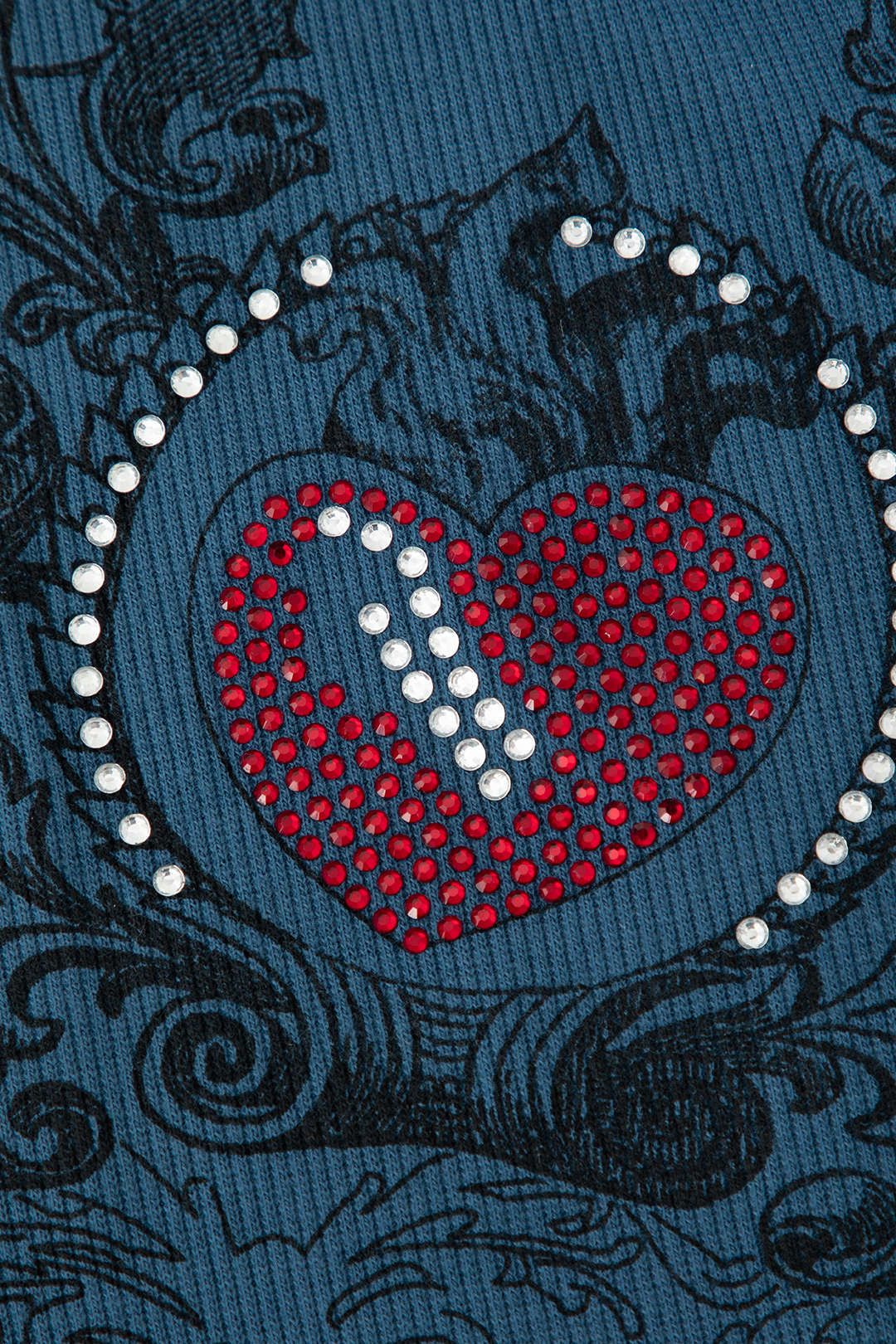 Printed Heart Embellished Tank Top sold by Micas product image thumbnail 4