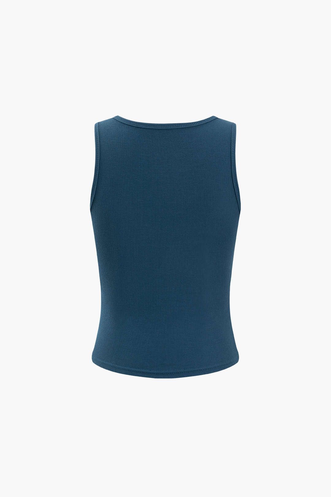 Printed Heart Embellished Tank Top sold by Micas product image thumbnail 2