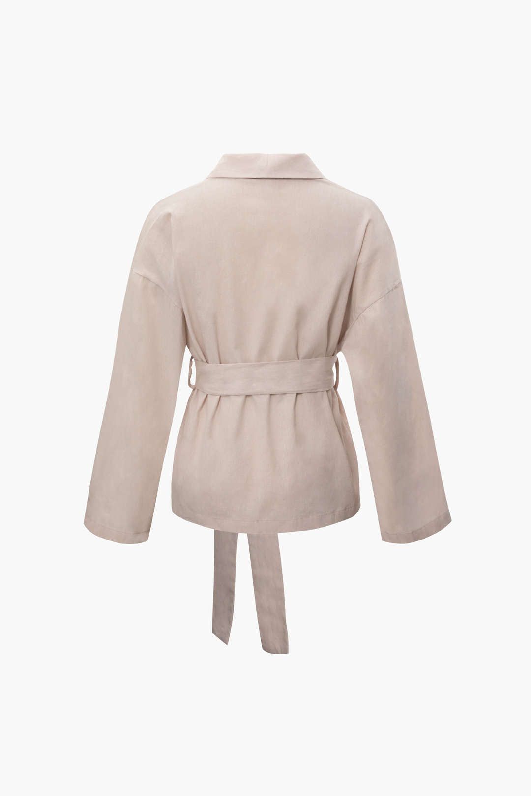 Solid Wrap Long Sleeve Shirt And Shorts Set sold by Micas product image thumbnail 5