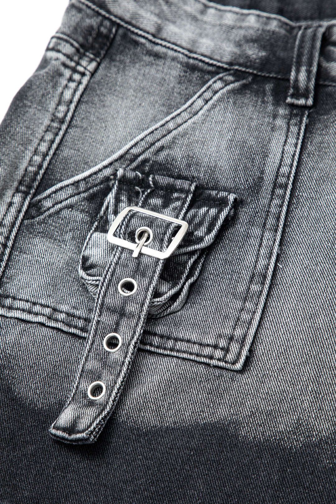 Tie Dye Flap Pocket Straight Leg Cargo Jeans sold by Micas product image thumbnail 3