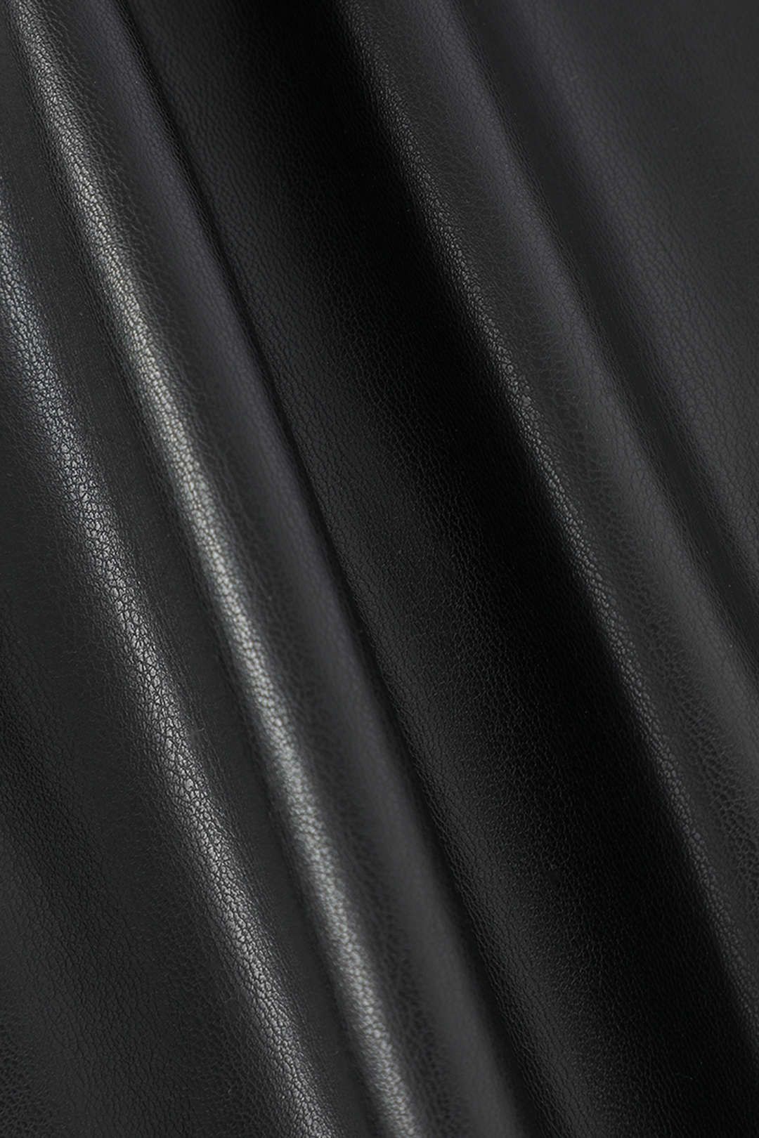 Faux Leather Long Sleeve Midi Shirt Dress sold by Micas product image thumbnail 4